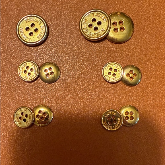 Ralph Lauren Gold Button Set - Picture 7 of 11